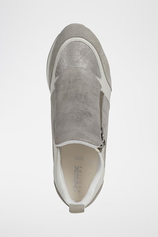 Baskets montantes compensées en nubuck Nydame - Gris