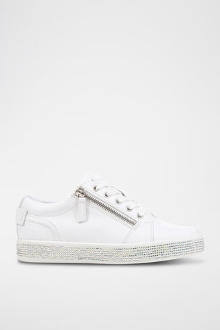 Baskets en cuir nappa Leelu’ - Blanc