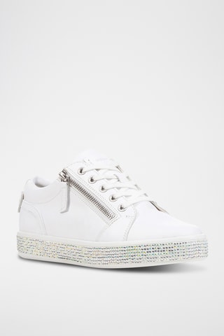 Baskets en cuir nappa Leelu’ - Blanc