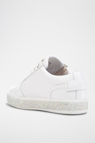 Baskets en cuir nappa Leelu’ - Blanc