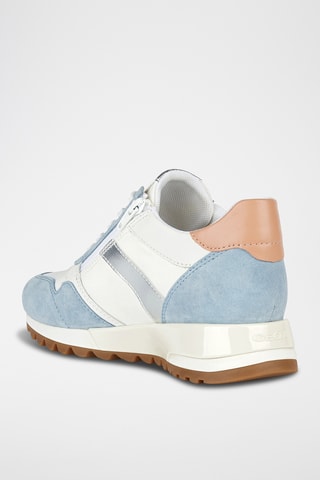Baskets en nubuck Tabelya - Ciel et blanc
