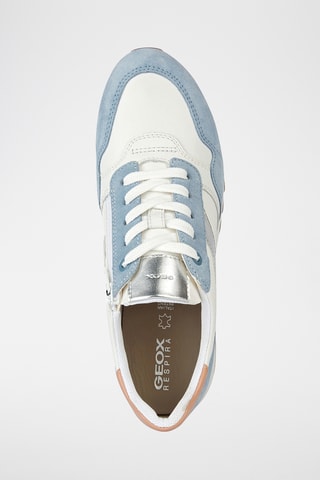 Baskets en nubuck Tabelya - Ciel et blanc
