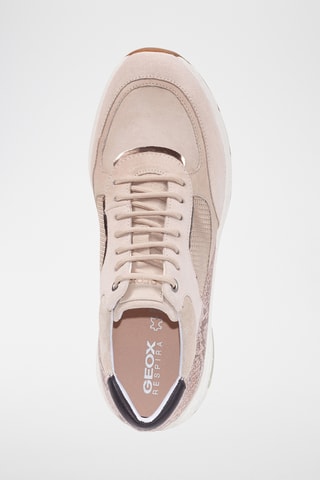Baskets en cuir Alhour - Beige et écru