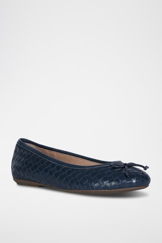 Ballerines en cuir Palmaria - Bleu marine