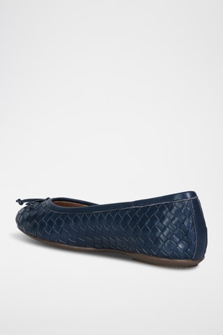Ballerines en cuir Palmaria - Bleu marine