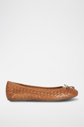 Ballerines en cuir Palmaria - Marron clair