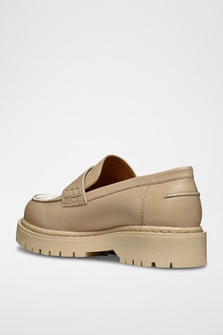 Mocassins en cuir Bleyze - Beige