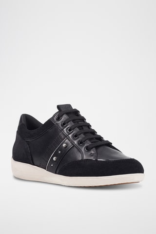Baskets en cuir Myria - Noir