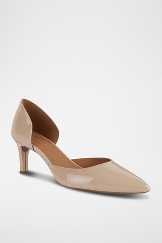 Escarpins en cuir verni Bibbiana - Beige