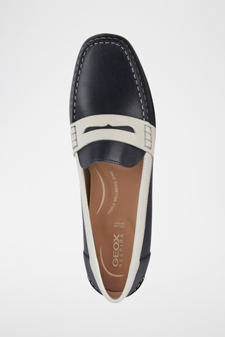 Mocassins en cuir Annytah - Bleu marine
