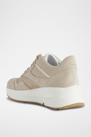 Baskets en cuir Backsie - Taupe