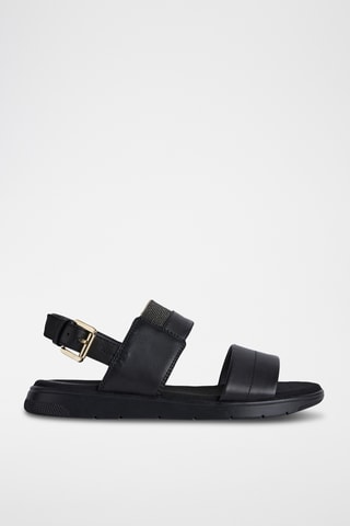 Sandales en cuir nappa Dandra - Noir