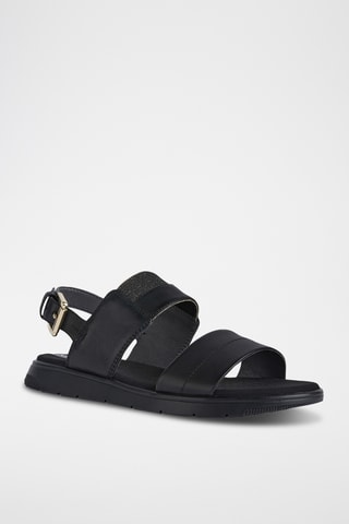 Sandales en cuir nappa Dandra - Noir