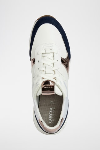 Baskets en nubuck Bulmya - Blanc et bleu marine