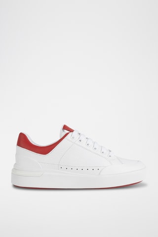 Baskets en cuir nappa Dalyla - Blanc et rouge