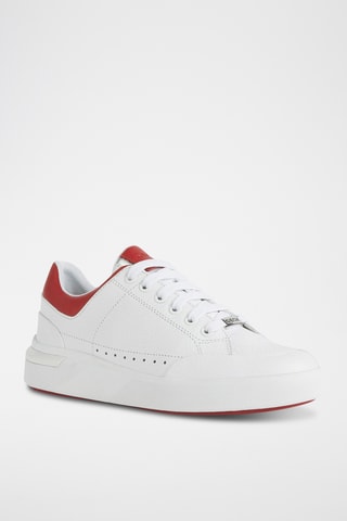 Baskets en cuir nappa Dalyla - Blanc et rouge