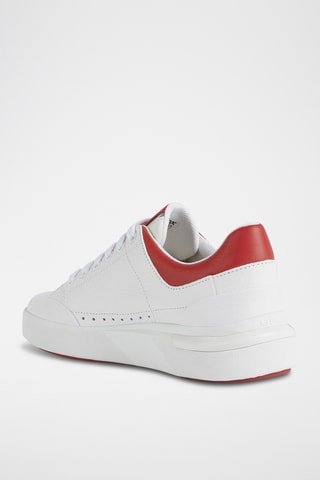 Baskets en cuir nappa Dalyla - Blanc et rouge
