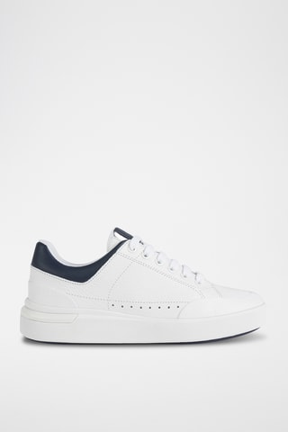 Baskets en cuir nappa Dalyla - Blanc et bleu marine