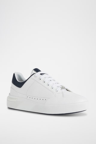 Baskets en cuir nappa Dalyla - Blanc et bleu marine