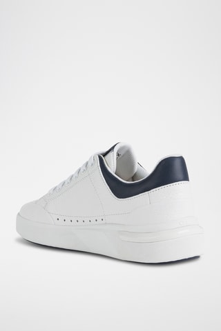 Baskets en cuir nappa Dalyla - Blanc et bleu marine