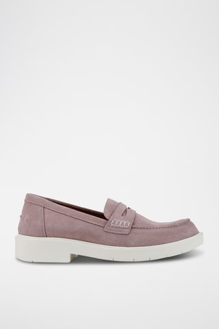 Mocassins en nubuck Spherica - Vieux rose