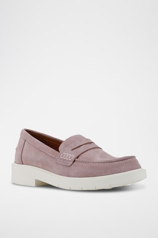 Mocassins en nubuck Spherica - Vieux rose