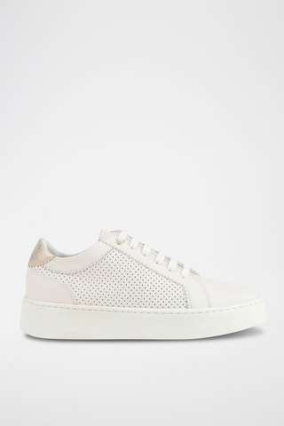 Baskets en cuir nappa Skyely - Ecru