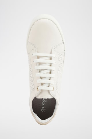 Baskets en cuir nappa Skyely - Ecru