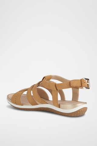 Sandales en nubuck Vega - Marron clair