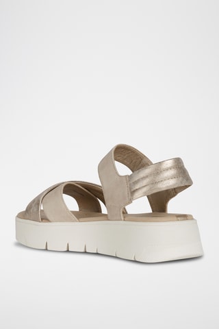 Sandales en nubuck Dandra - Taupe