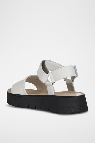 Sandales en cuir nappa Dandra - Blanc