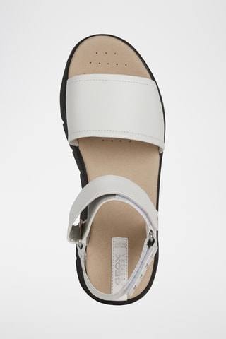 Sandales en cuir nappa Dandra - Blanc