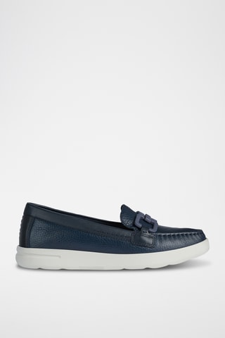 Mocassins en cuir Xand - Bleu marine