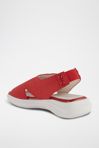Sandales compensées Spherica - Rouge