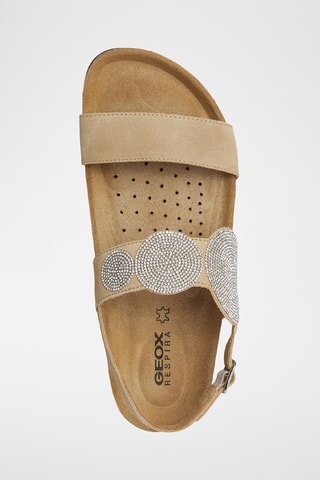 Sandales en nubuck Brionia - Taupe
