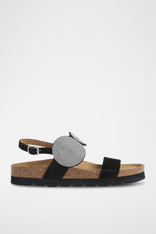 Sandales en nubuck Brionia - Noir