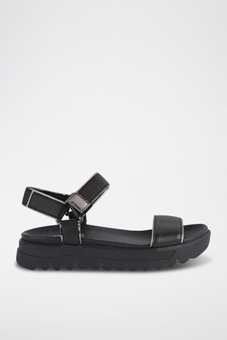 Sandales en cuir nappa Xand - Noir