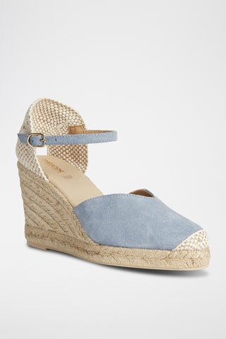 Espadrilles compensées en nubuck Gelsa - Ciel