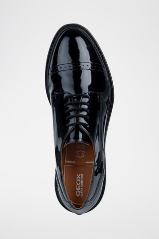 Derbys en cuir verni Walk Pleasure - Noir