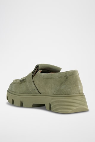 Mocassins en nubuck Vilde - Vert d’eau
