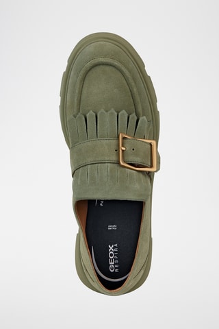 Mocassins en nubuck Vilde - Vert d’eau