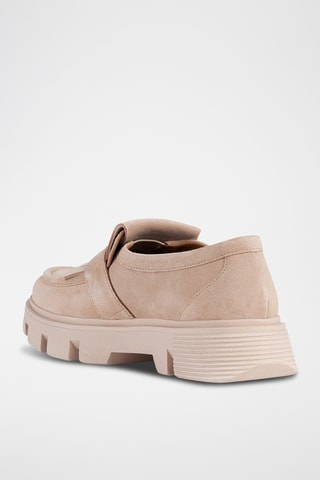 Mocassins en nubuck Vilde - Nude