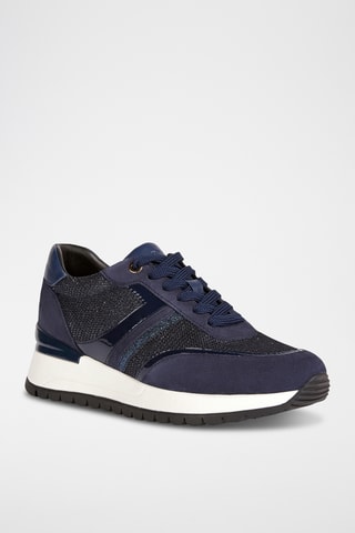 Baskets en cuir Desya - Bleu marine