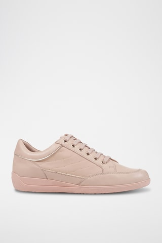 Baskets en cuir nappa Myria - Nude