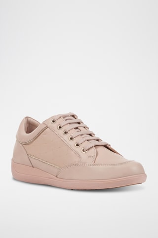 Baskets en cuir nappa Myria - Nude