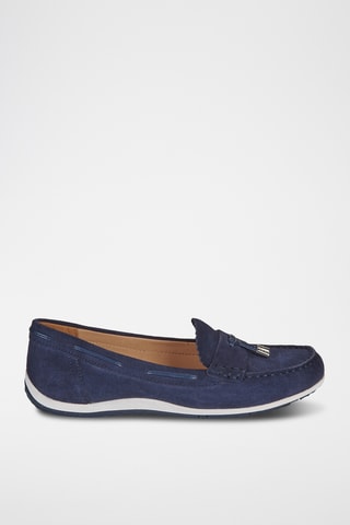 Mocassins en nubuck Vega - Bleu marine