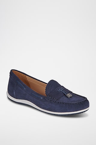 Mocassins en nubuck Vega - Bleu marine