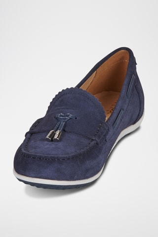 Mocassins en nubuck Vega - Bleu marine