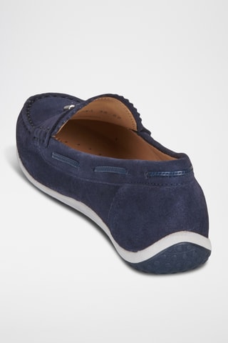 Mocassins en nubuck Vega - Bleu marine