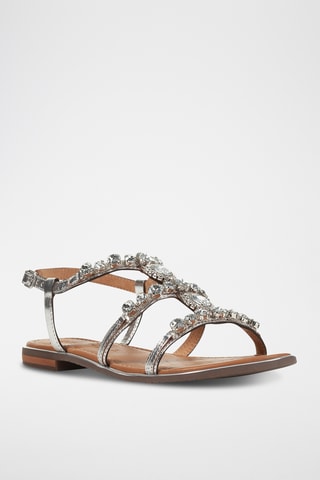 Sandales en cuir Sozy Plus - Argenté